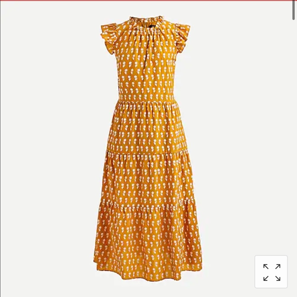J Crew Tiered Cotton Voile Dress